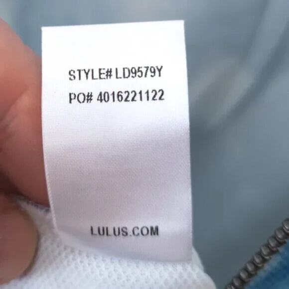 LuLu’s Women’s Tropical Dress Floral Blue White Size Medium Resortwear - Picture 9 of 10